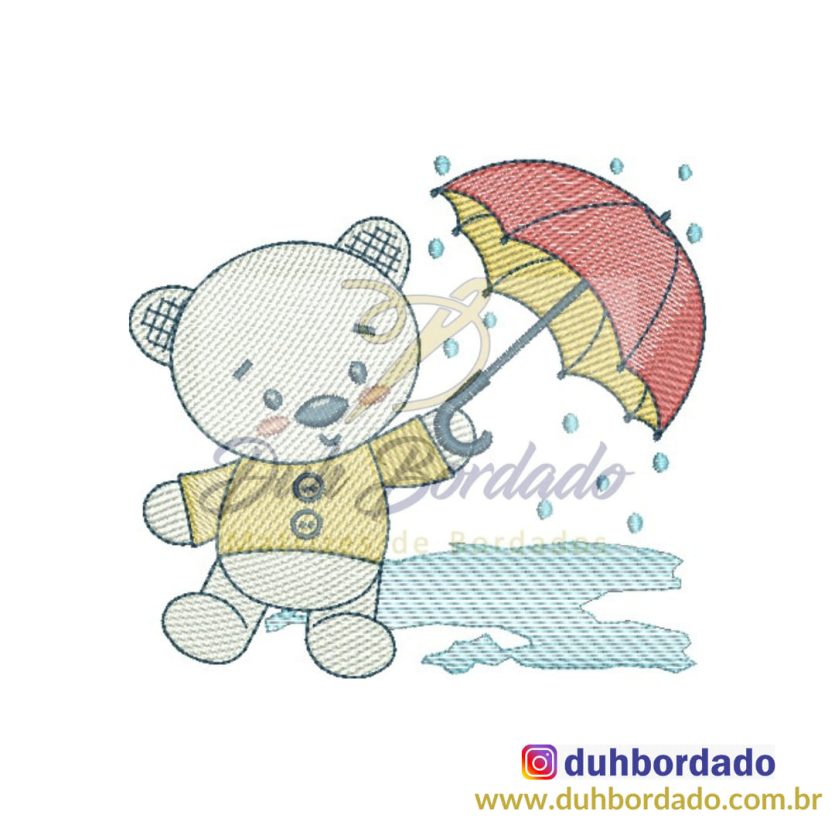 Matriz de Bordado Ursinho Menino
