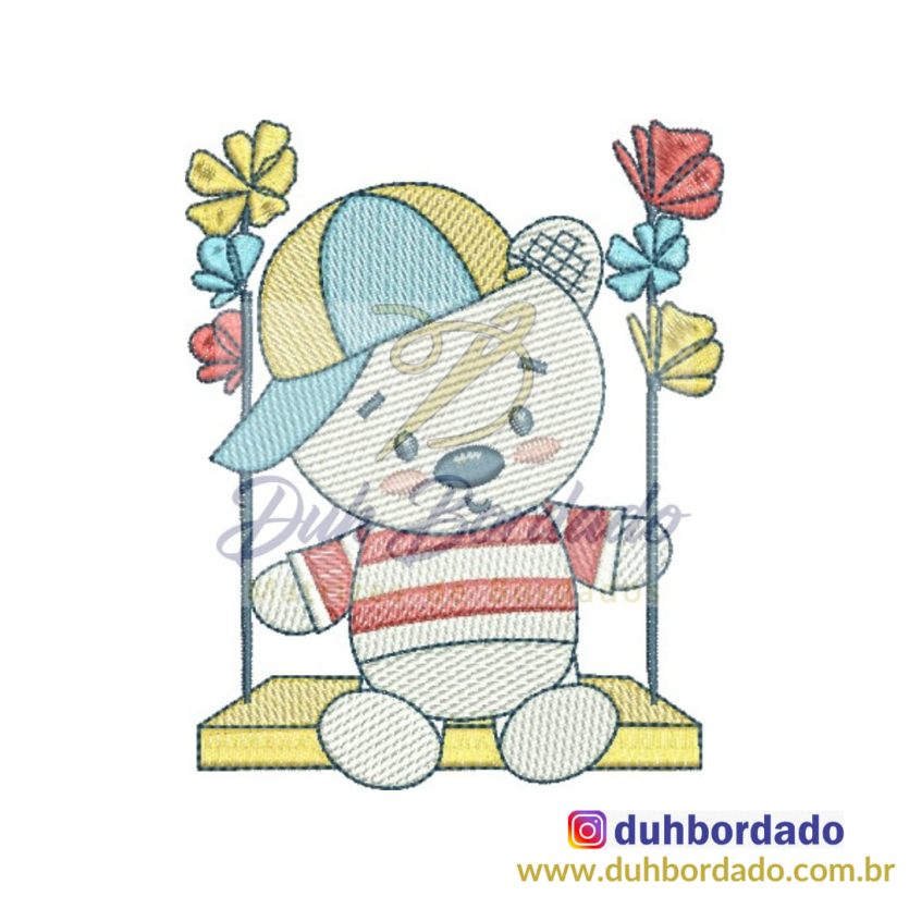 Matriz de Bordado Ursinho Menino