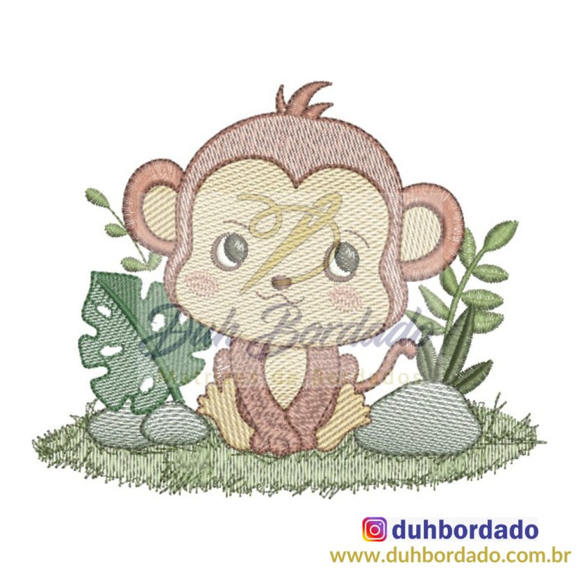 Matriz de Bordado Macaco