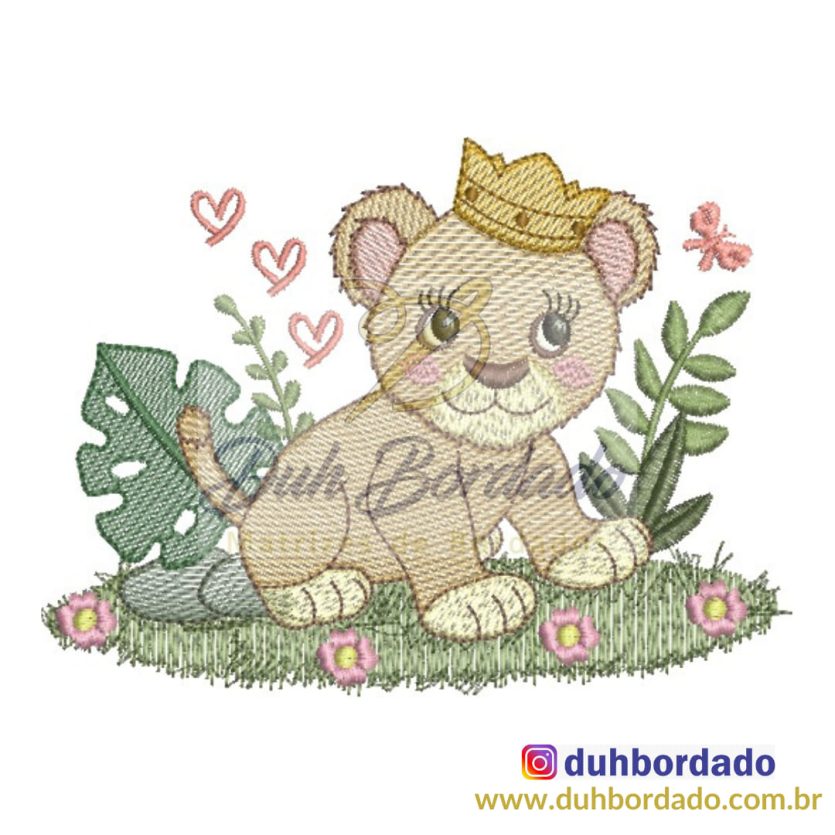 Matriz de Bordado Leoa