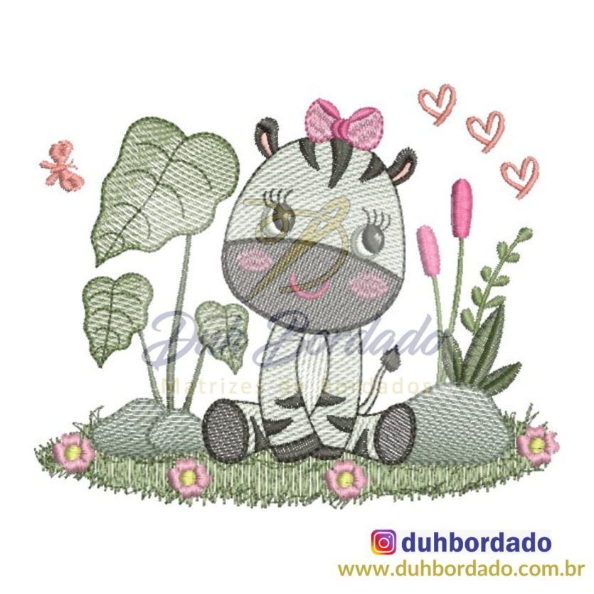 Matriz de Bordado Zebra