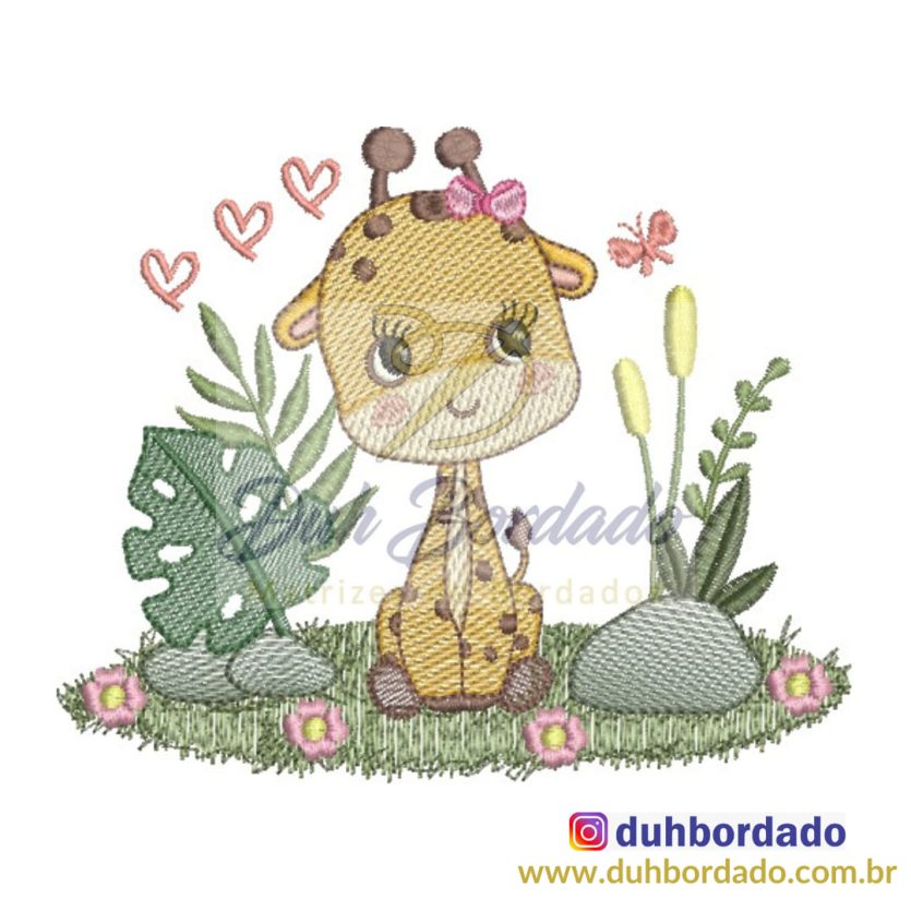 Matriz de Bordado Girafa
