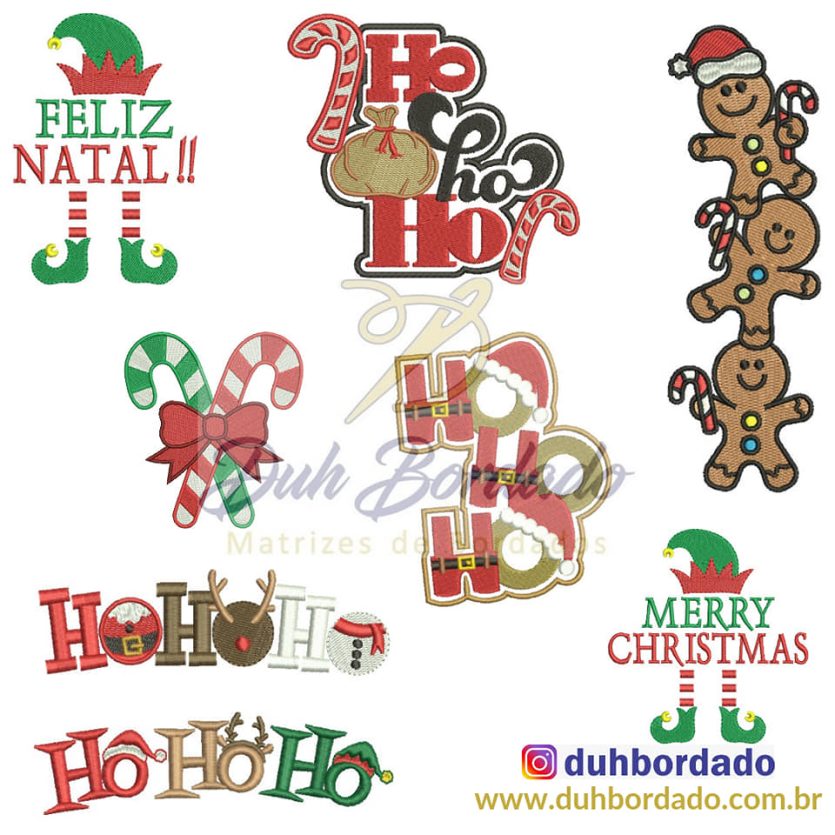 Coleção Matrizes de Bordados Natal Completa