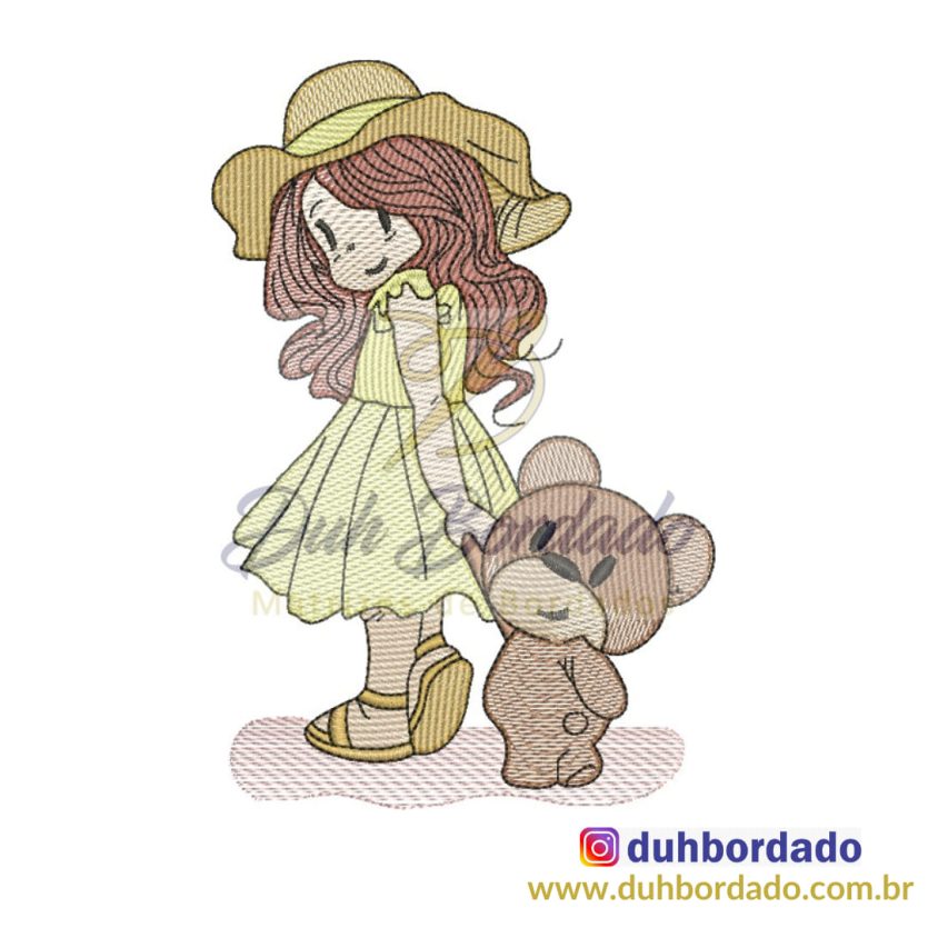 Matriz de Bordado Menina