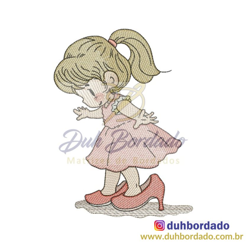 Matriz de Bordado Menina