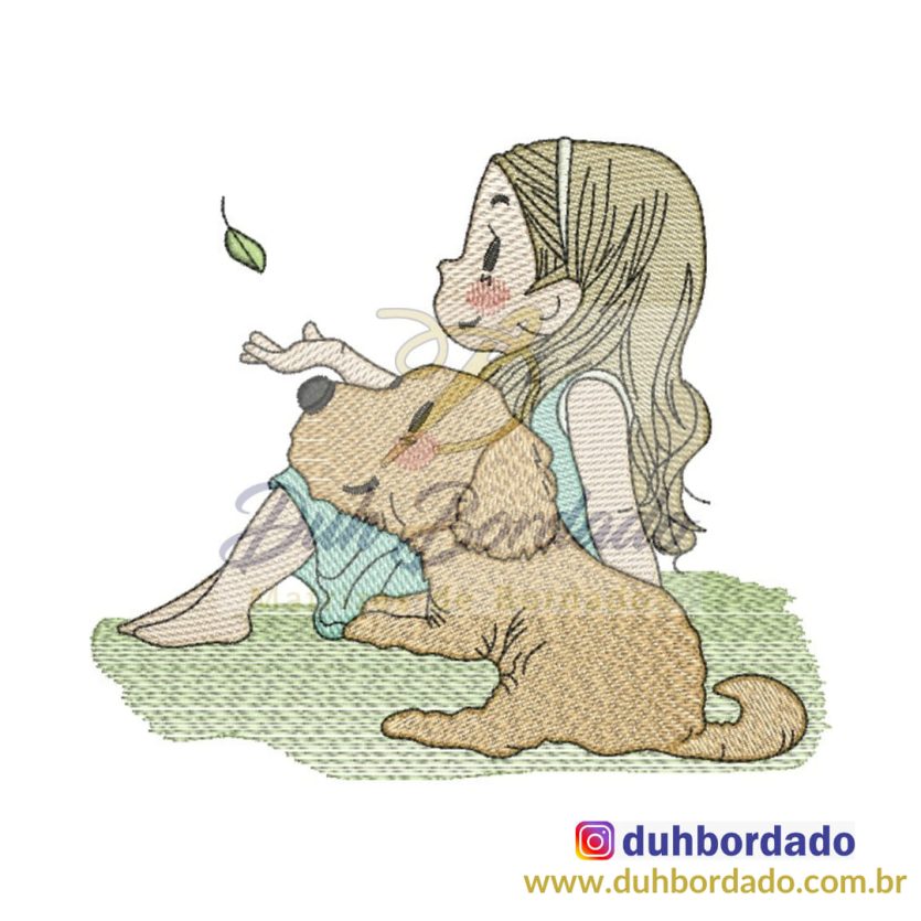 Matriz de Bordado Menina
