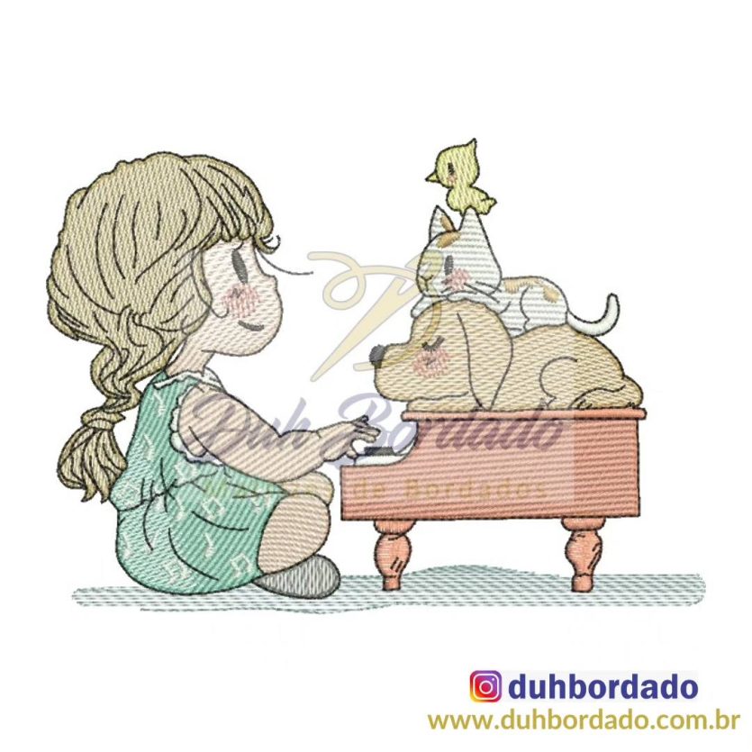 Matriz de Bordado Menina