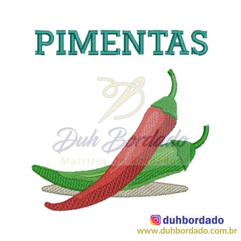 Matriz de Bordado Pimenta
