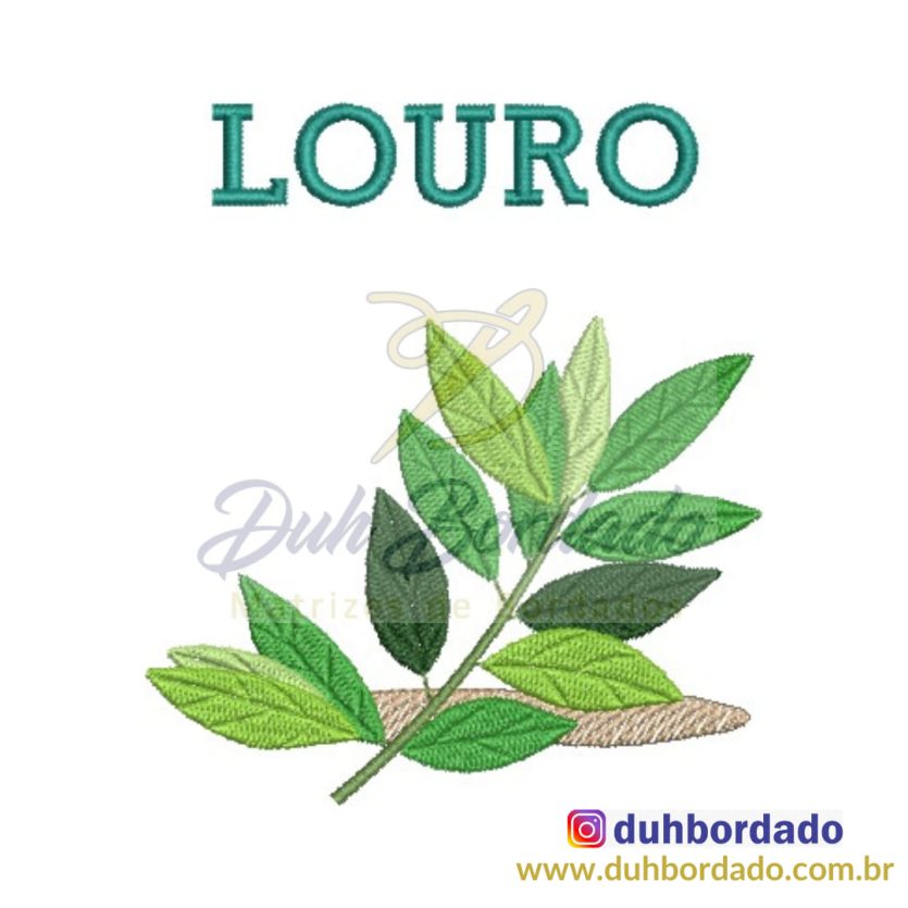 Matriz de Bordado Louro
