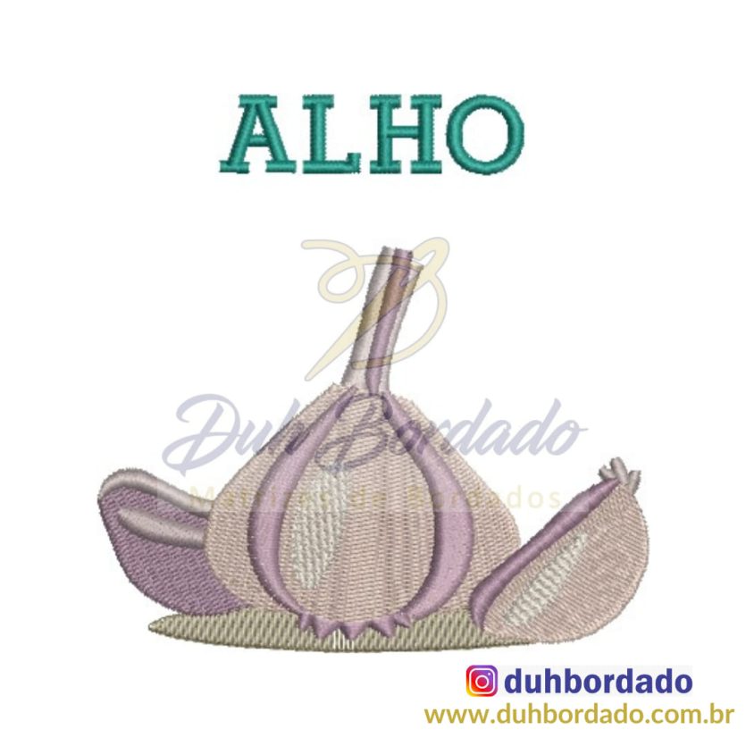 Matriz de Bordado Alho