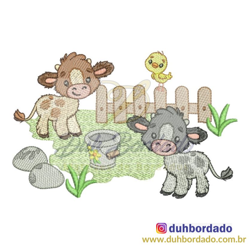Matriz de Bordado Vaquinhas