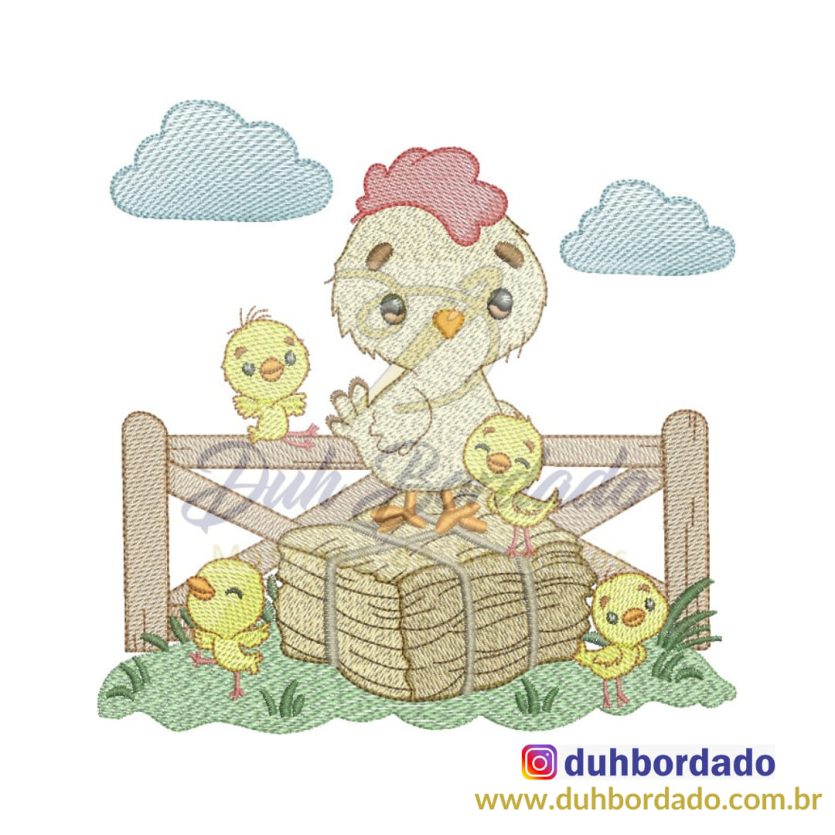 Matriz de Bordado Galinho