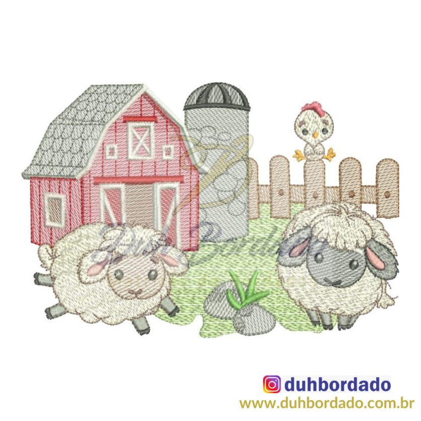 Matriz de Bordado Ovelhinhas