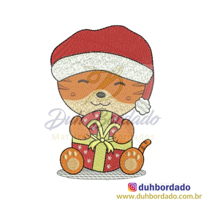 Matriz de Bordado Tigre de Natal