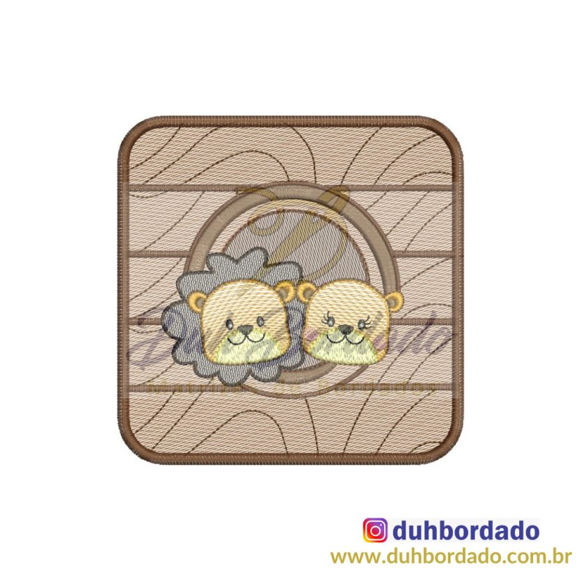 Matriz de Bordado Leões