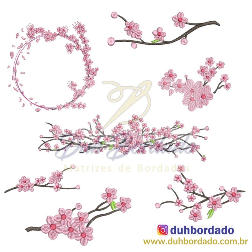 Coleção Matrizes de Bordados Cerejeira Completa