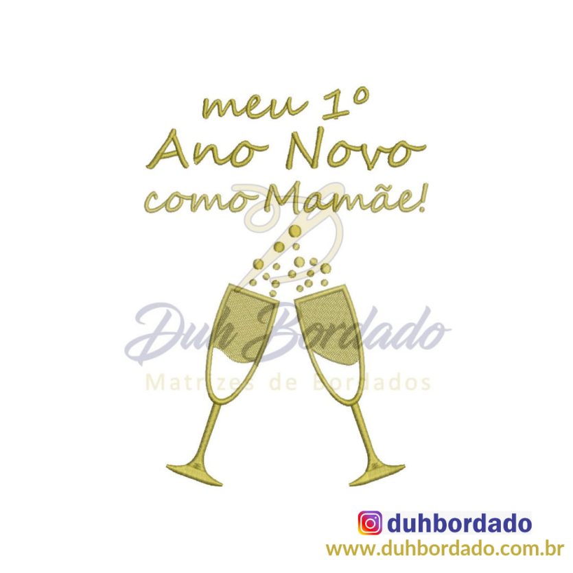 Matriz de Bordado Reveillon