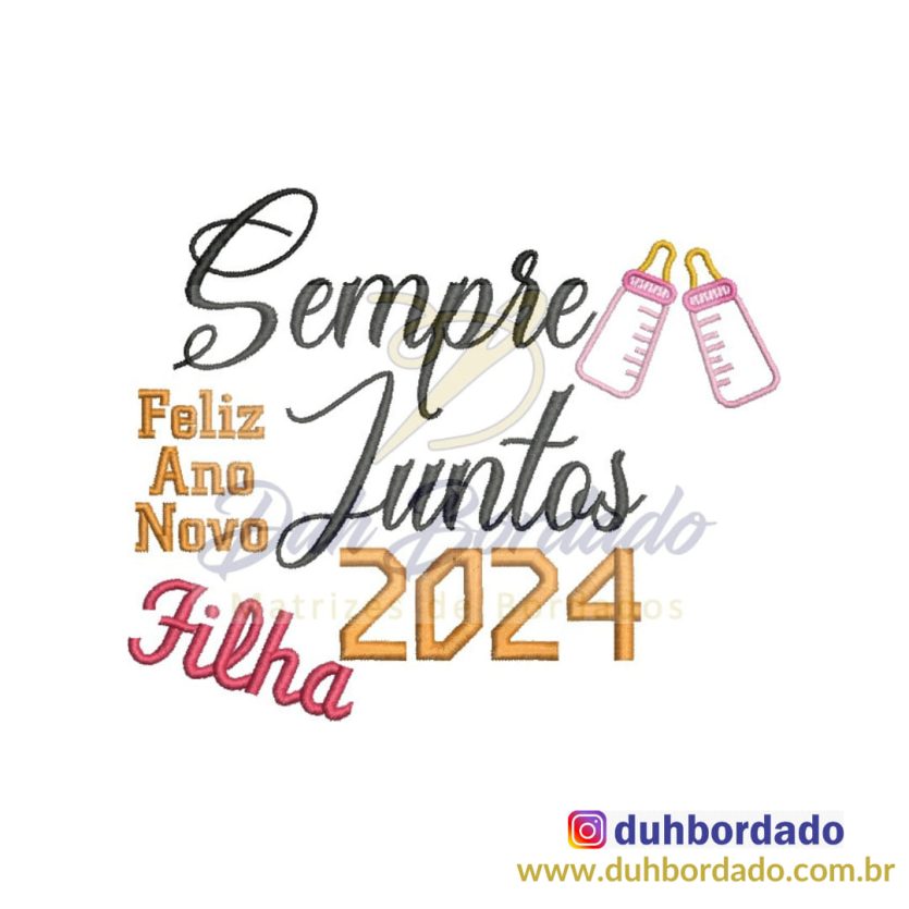 Matriz de Bordado Reveillon