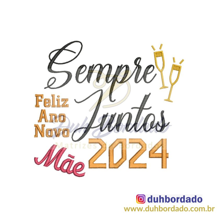 Matriz de Bordado Reveillon