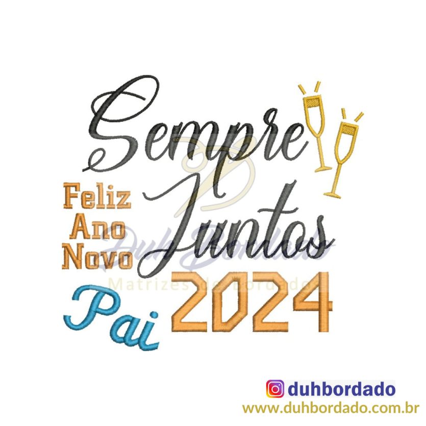 Matriz de Bordado Reveillon