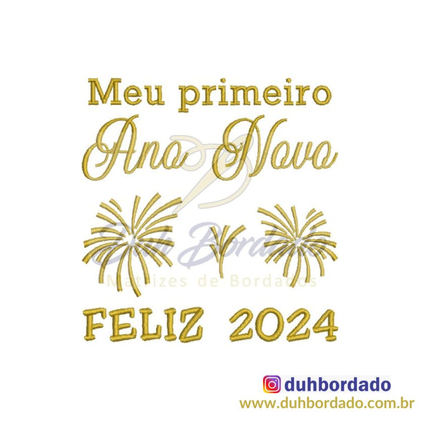 Matriz de Bordado Reveillon