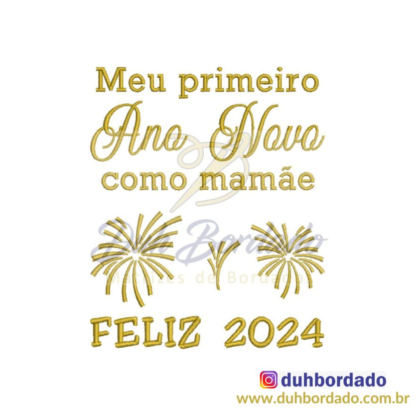 Matriz de Bordado Reveillon