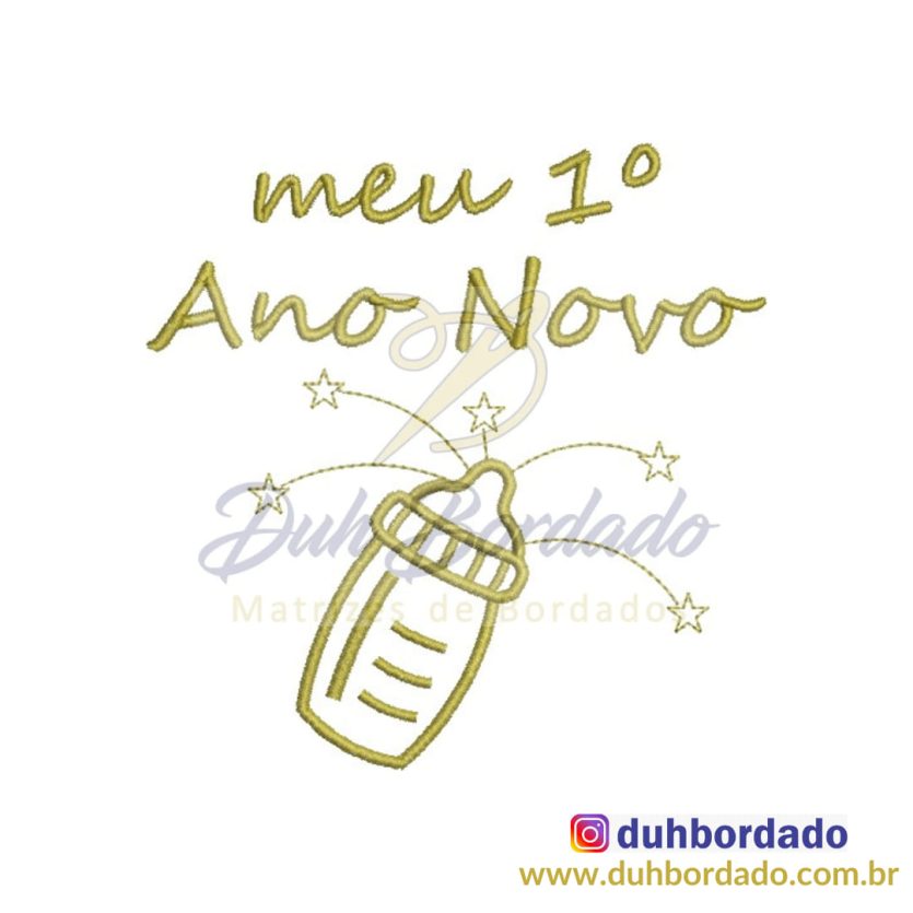 Matriz de Bordado Reveillon