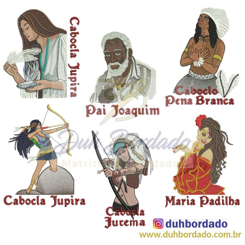 Coleção Matrizes de Bordados Orixás Completa