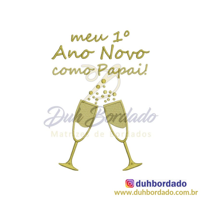 Matriz de Bordado Reveillon