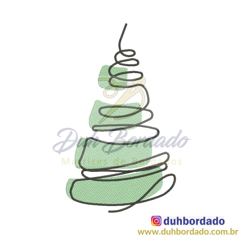 Matriz de Bordado Árvore de Natal
