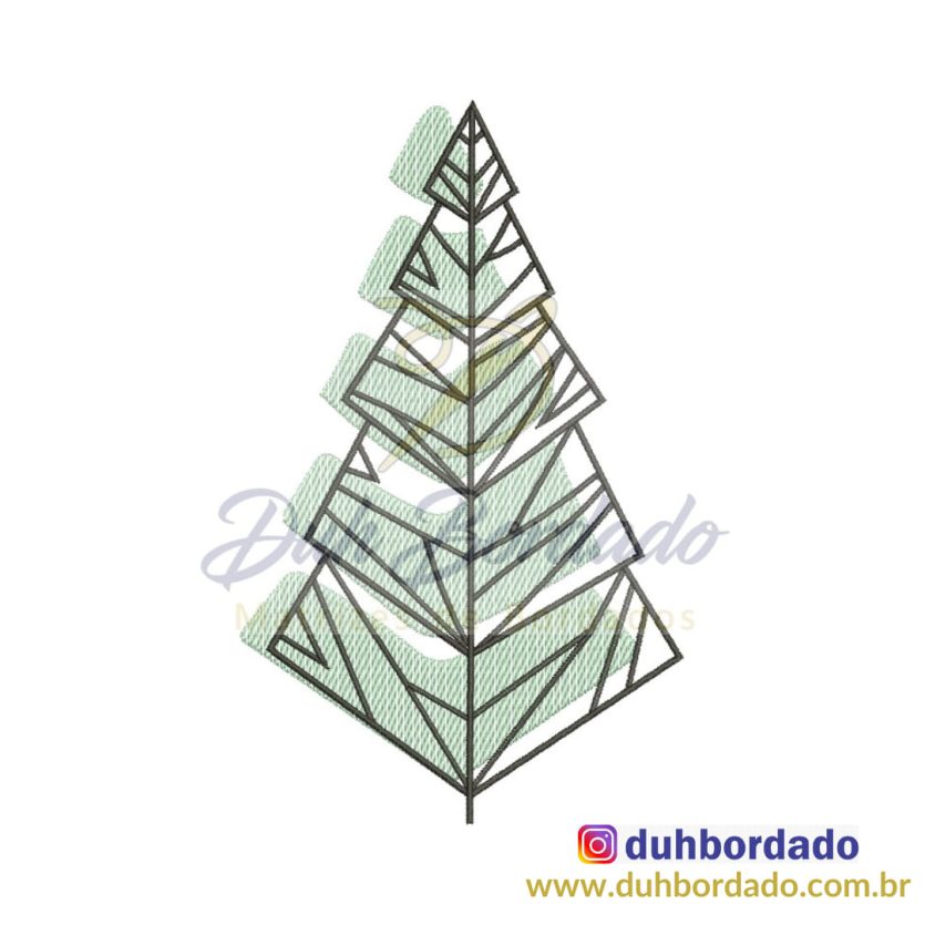 Matriz de Bordado Árvore de Natal