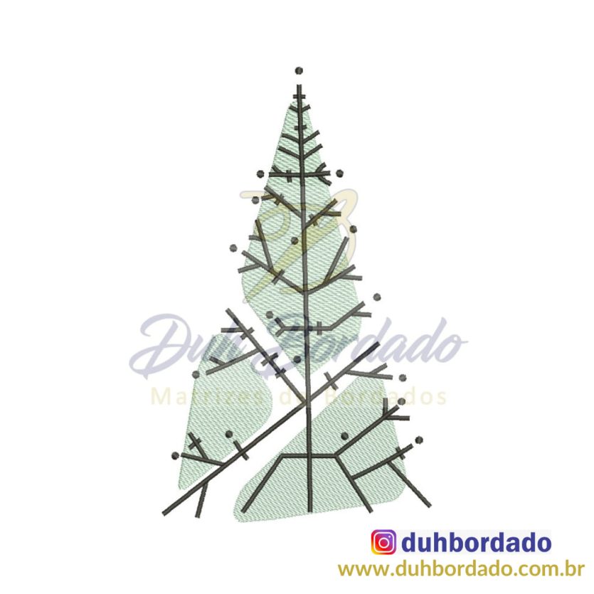 Matriz de Bordado Árvore de Natal