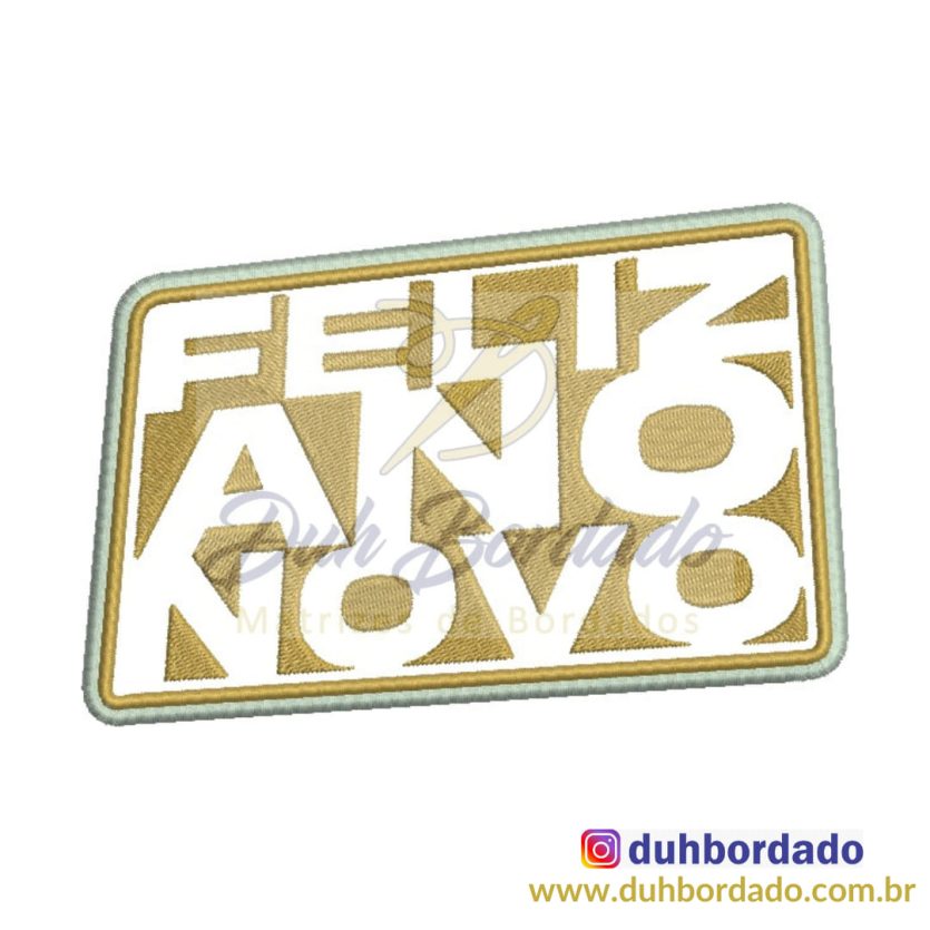 Matriz de Bordado Ano Novo