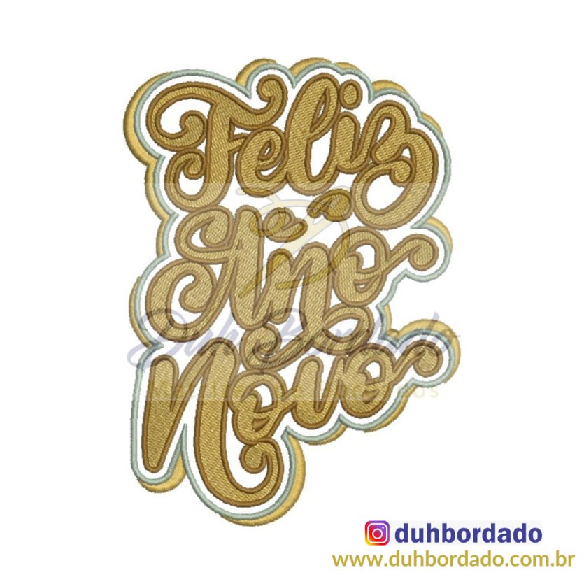 Matriz de Bordado Ano Novo