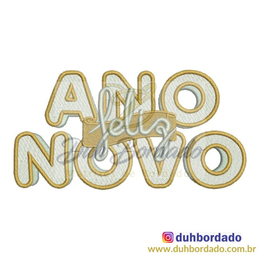Matriz de Bordado Ano Novo