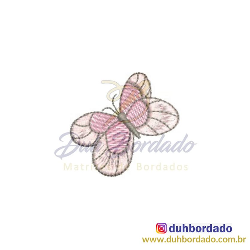 Matriz de Bordado de Borboleta