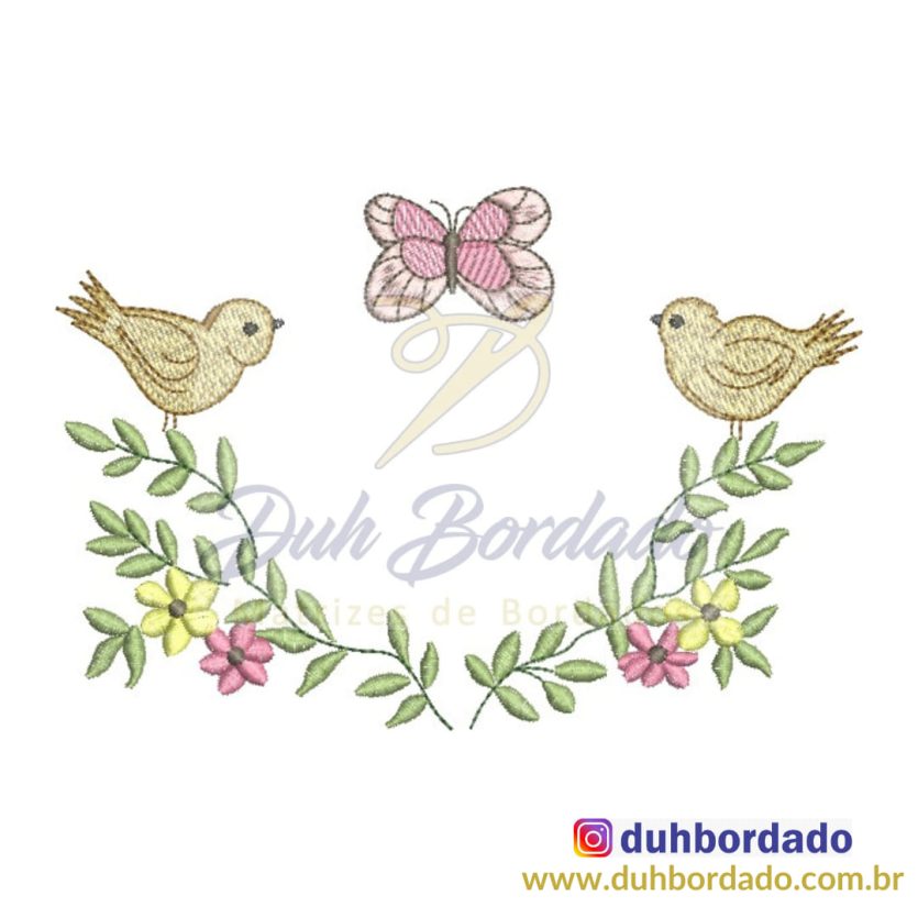 Matriz de Bordado Floral