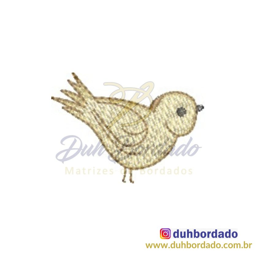 Matriz de Bordado Passarinho