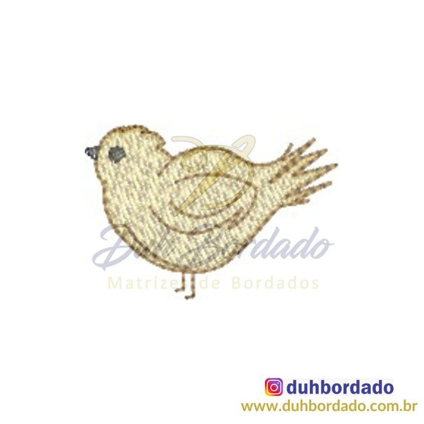Matriz de Bordado Passarinho