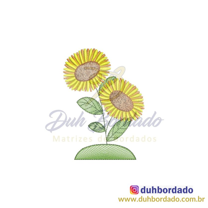 Matriz de Bordado Girassol