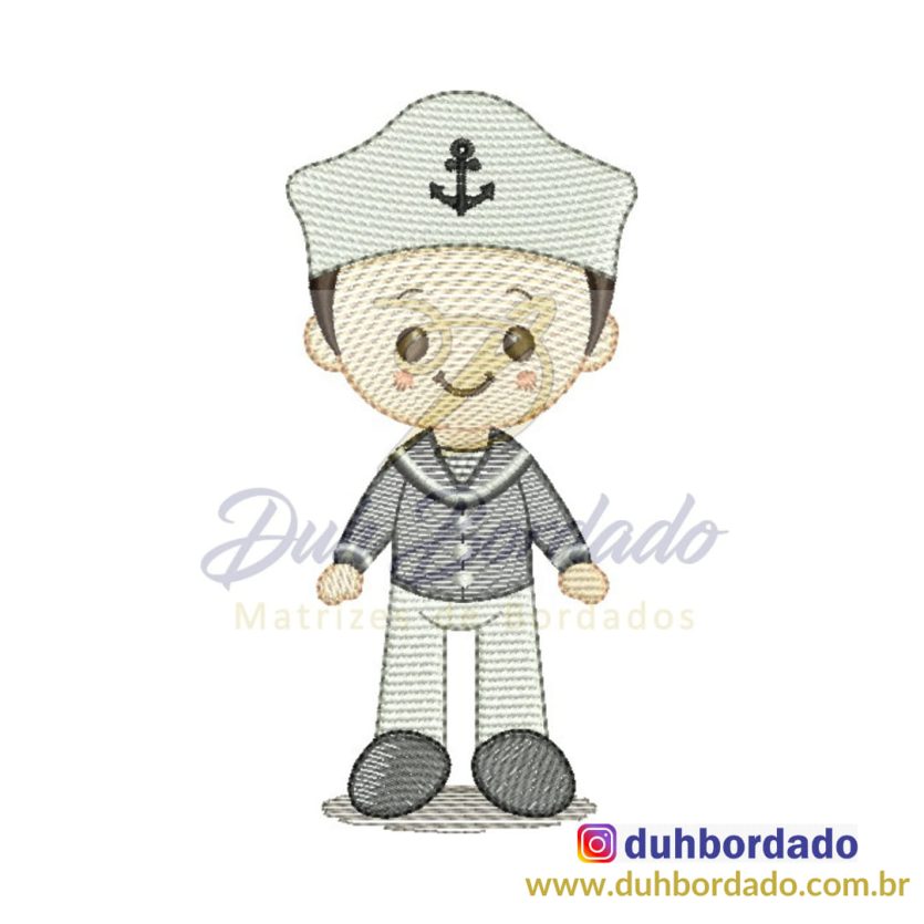 Matriz de Bordado Menino Marinheiro