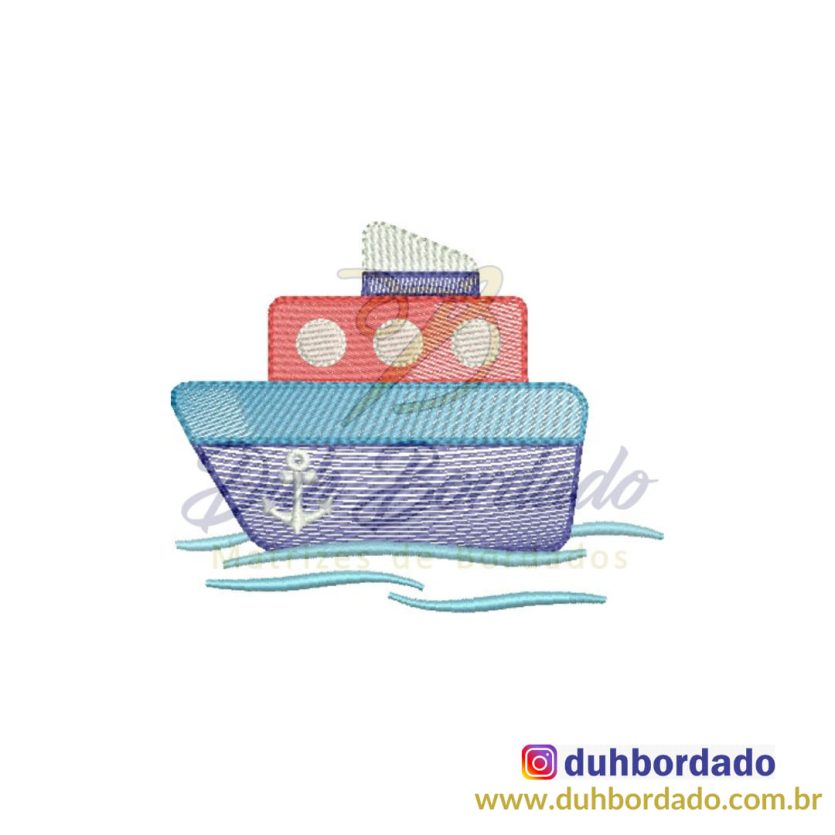 Matriz de Bordado Navio