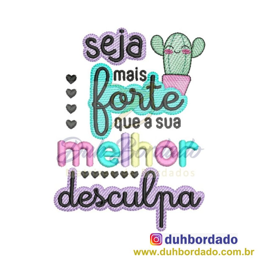Matriz de Bordado Frase Motivacional