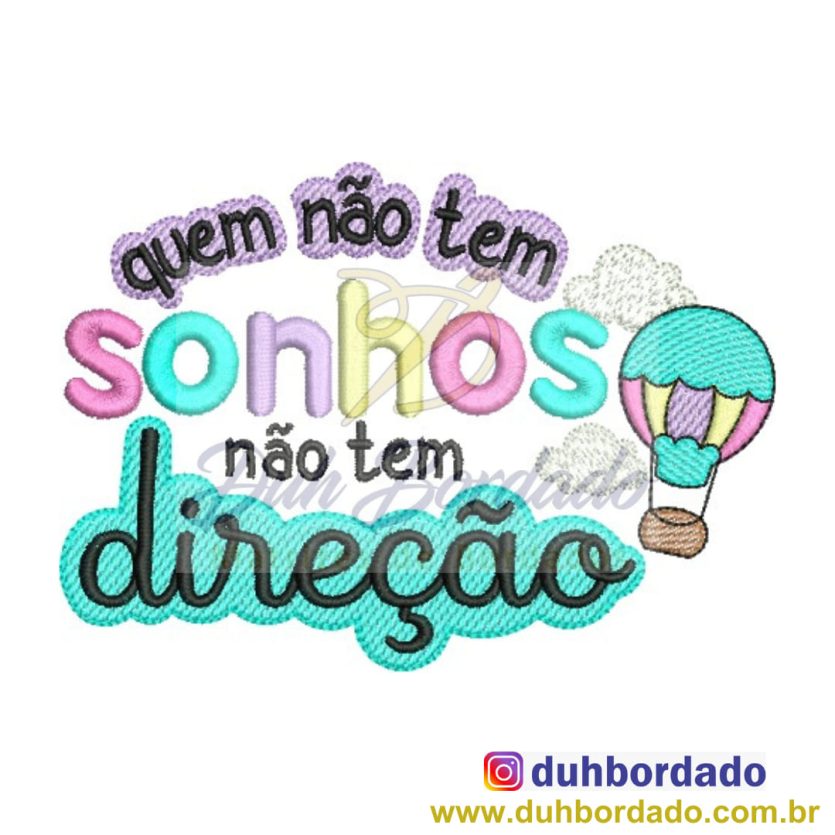 Matriz de Bordado Frase Motivacional