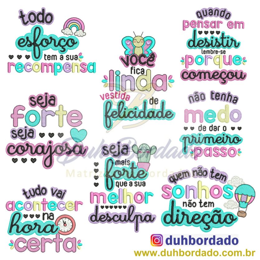 Coleção Matrizes Frases Motivacionais Completa