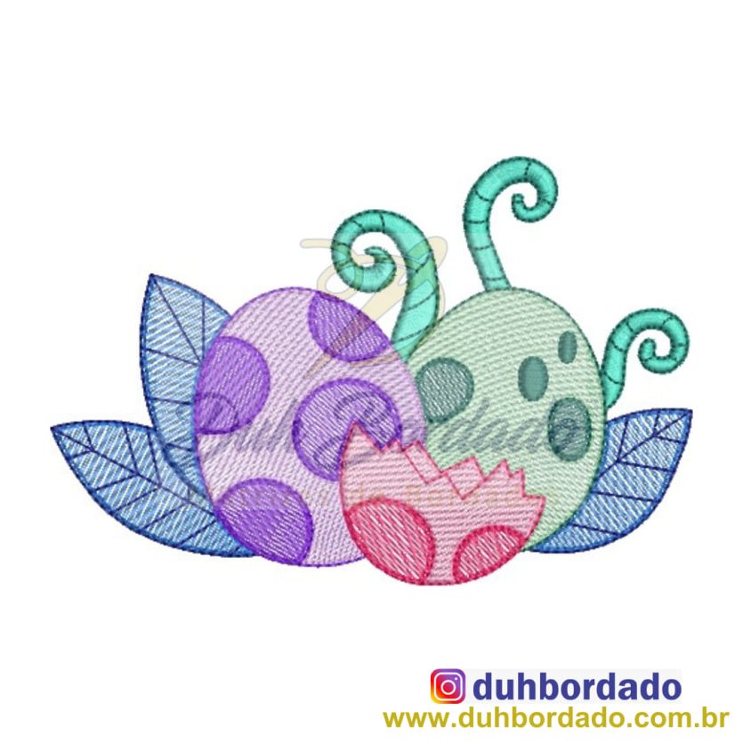 Matriz de Bordado Ovos de Dinossauro