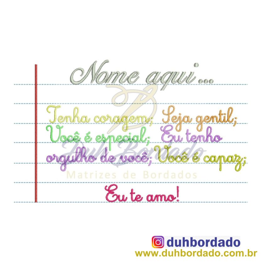 Matriz de Bordado Frases