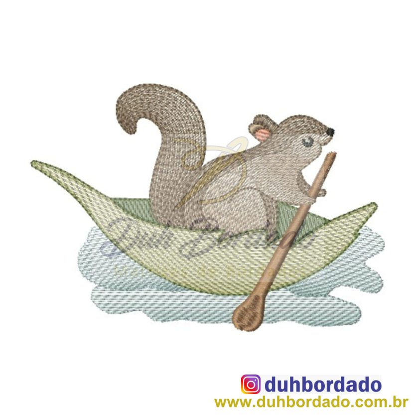 Matriz de Bordado Esquilo