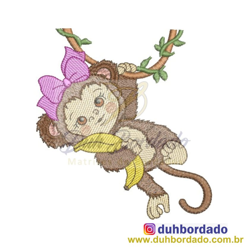 Matriz de Bordado Macaca