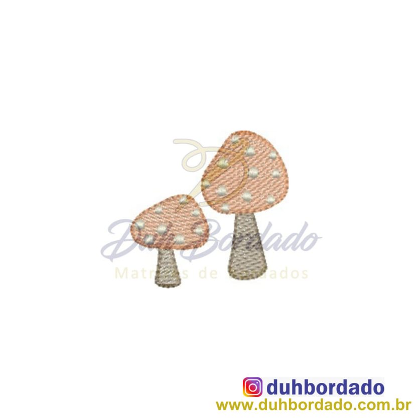 Matriz de Bordado Cogumelo